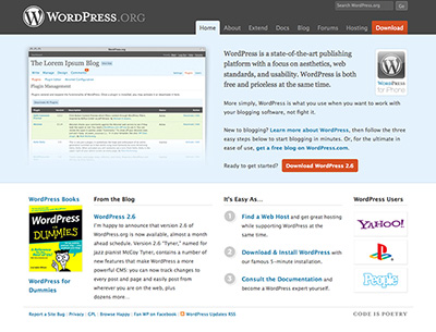 WordPress.org Web CMS